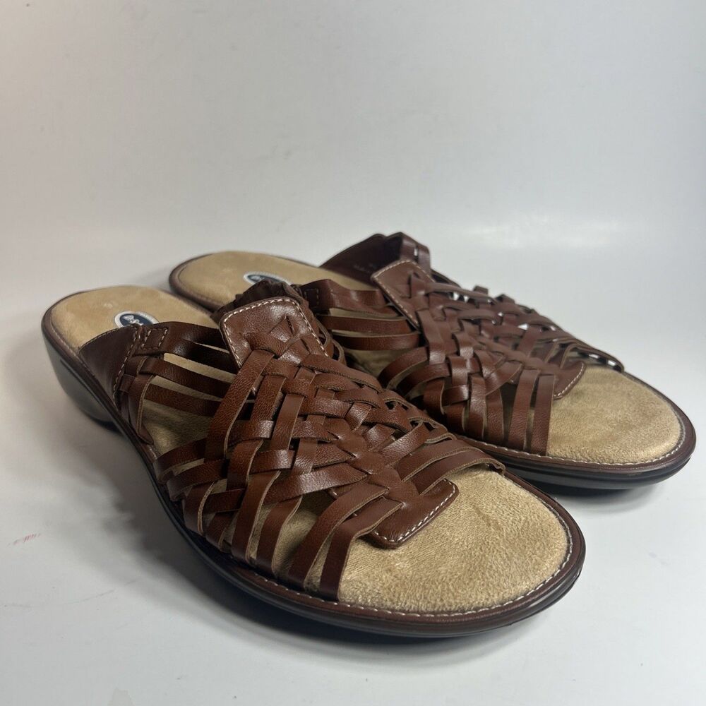 Dr. Scholl’s Sandals Womens Size 9.5 Brown Weave Comfort